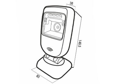 Стационарный сканер штрих-кода МОЙPOS MSC-6608C2D